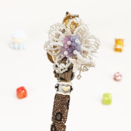 Fox Brown Rhinestone Pen Vintage - Image 3