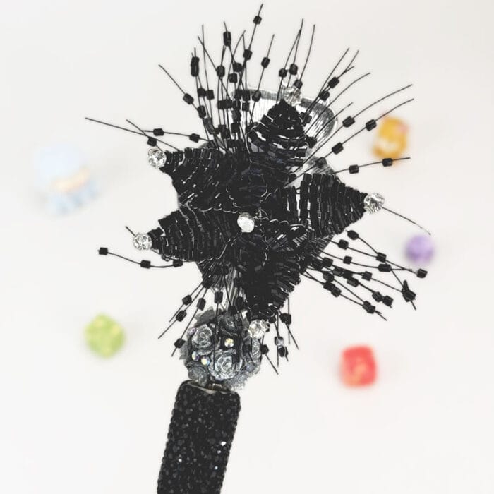 Royal Ruby Black Rhinestone Pen Vintage - Image 3