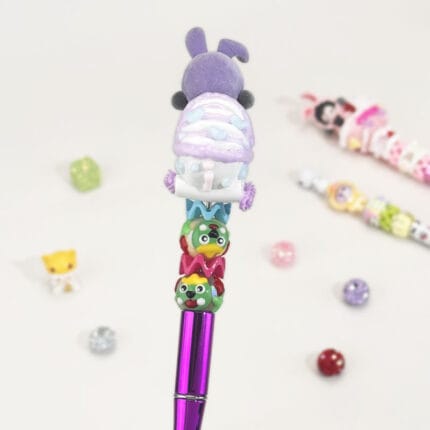 Skullpanda BabyStroller Purple Electricplating Pen Popmart - Image 4