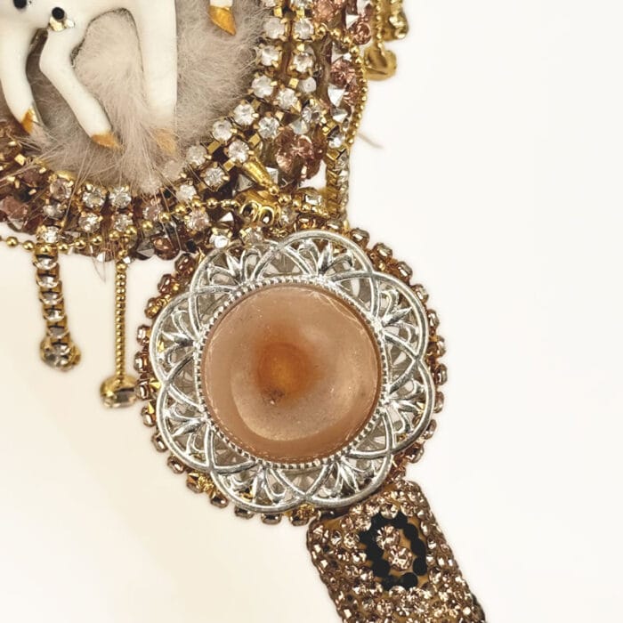 White Horse Rhinestone Pen Vintage - Image 3