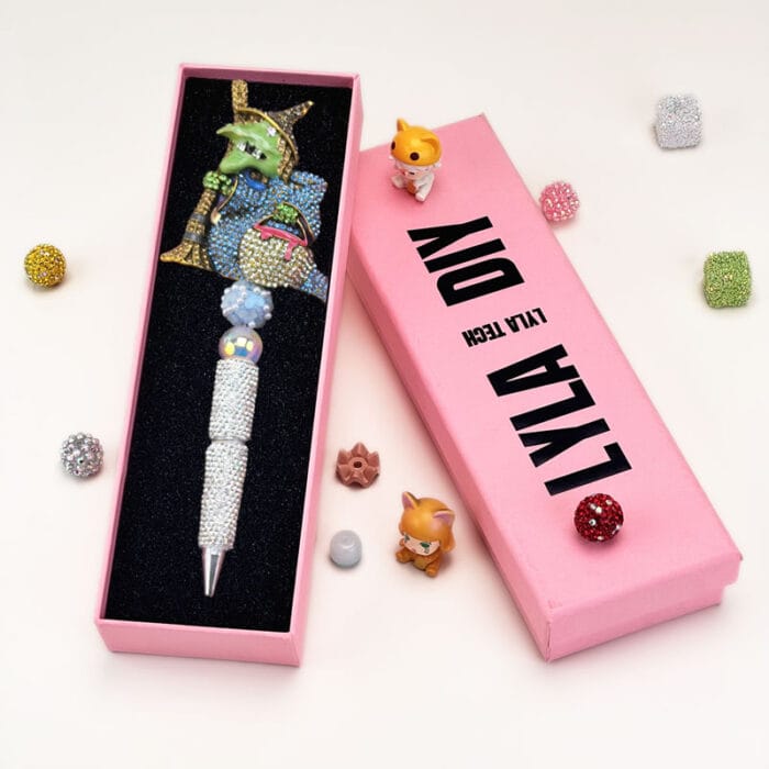 Green Witches With Full Rhinestone Pen - Image 2