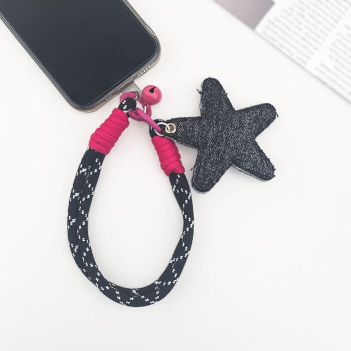 Black&Rose String pentagram Keychain - Image 2