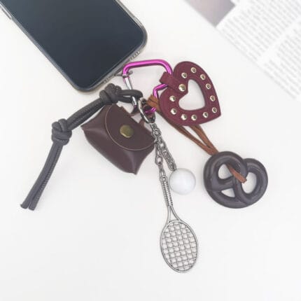 Brown handbag rakets Keychain 7 in 1 - Image 3