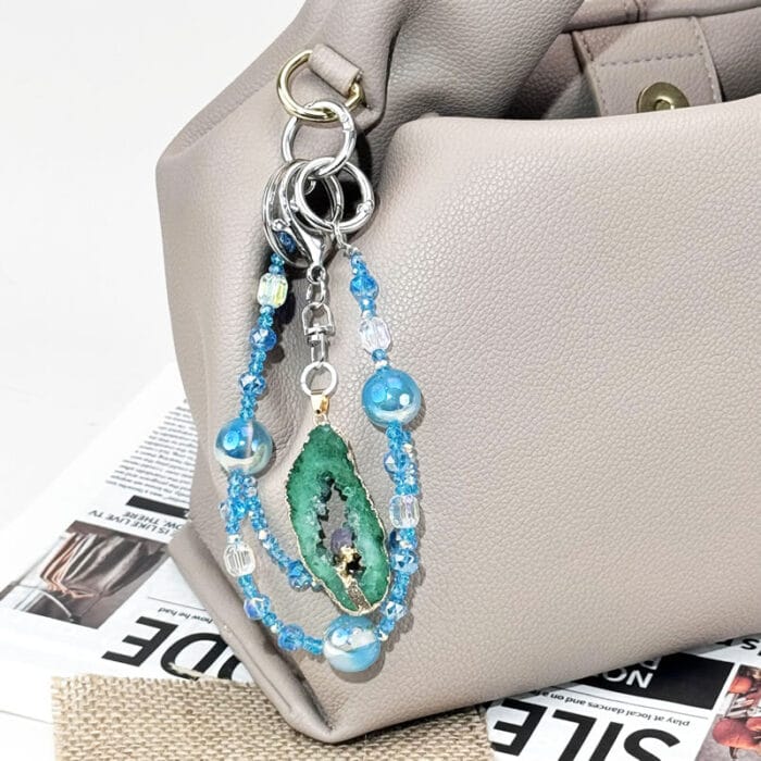Emerald Glow Charm DIY-Chain BagChain KeyChain - Image 2