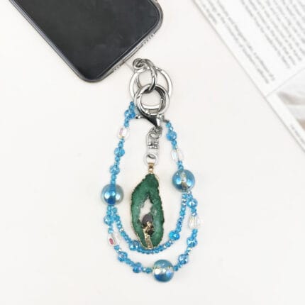 Emerald Glow Charm DIY-Chain BagChain KeyChain - Image 3