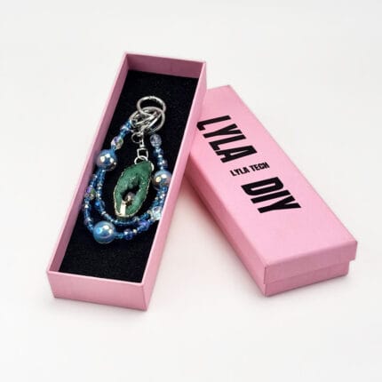 Emerald Glow Charm DIY-Chain BagChain KeyChain - Image 4