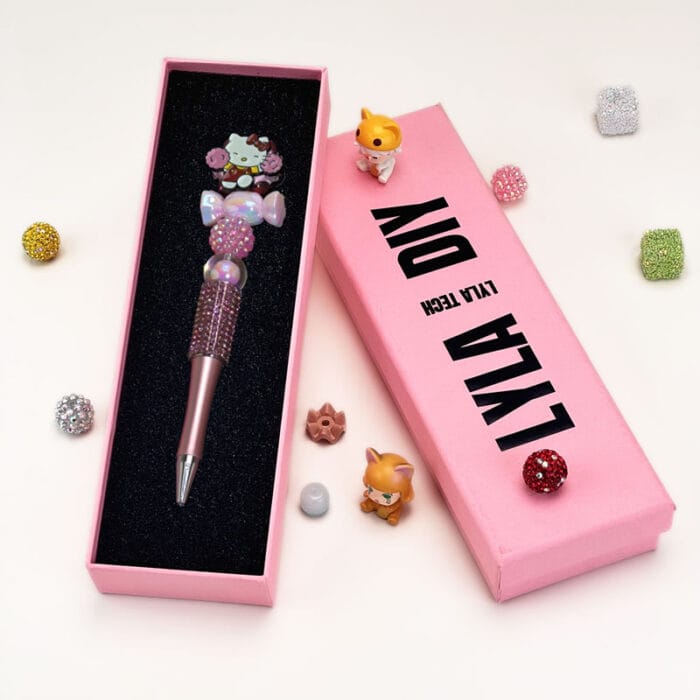 HelloKitty Pink Half Rhinestone Pen Sanrio A - Image 2