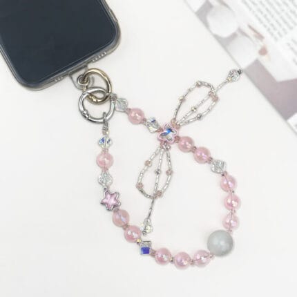 Chinese Lute Multi-functional Rhinestone Beaded Pen and Keychain - Image 3