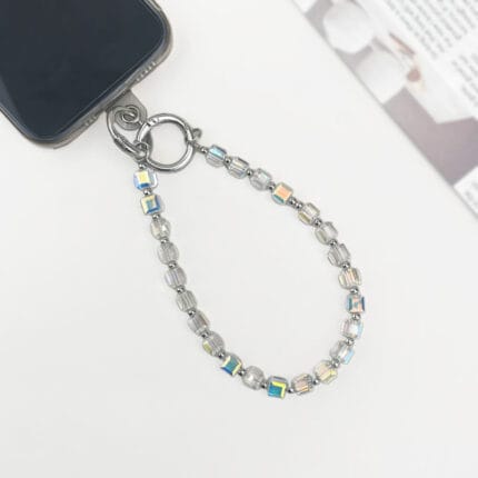 Vintage Orange Fattonny Multi-functional Rehinestone Beaded Pen and Keychain - Image 3