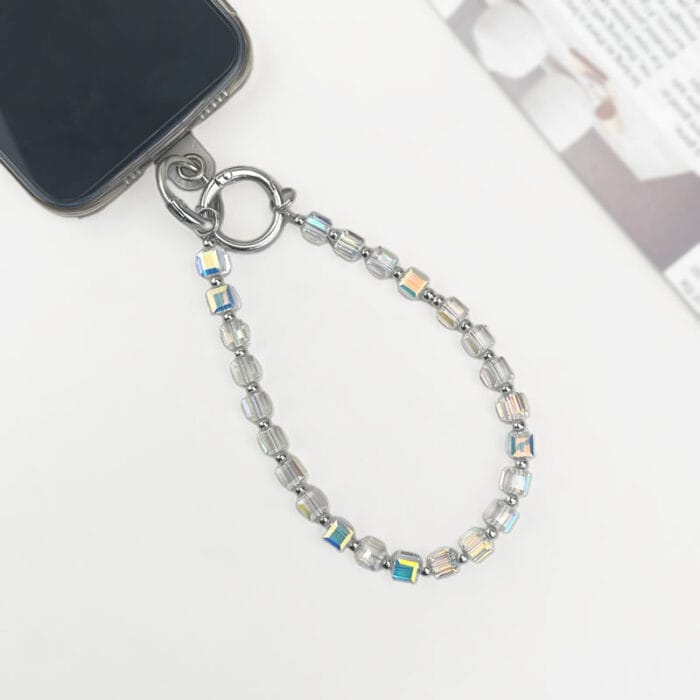 Vintage Orange Fattonny Multi-functional Rehinestone Beaded Pen and Keychain - Image 3