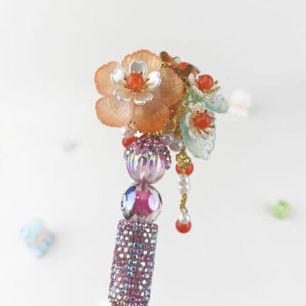 Mickey Series Pink Multi-functional Rehinestone Beaded Pen and Keychain - Image 5