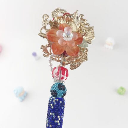 Venice Carnival Mask Multi-functional Rehinestone Beaded Pen and Keychain - Image 5