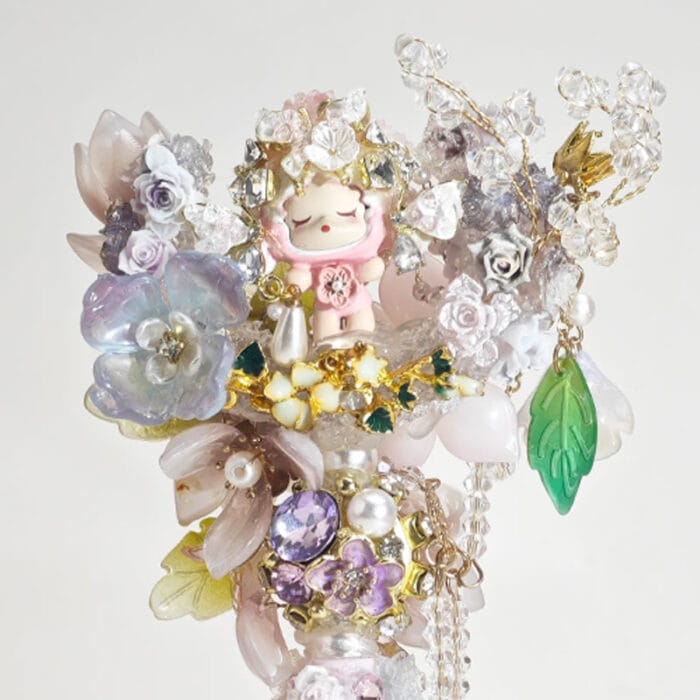 White&Purple Flowers with Green&Yellow Leaf Pen - Image 2